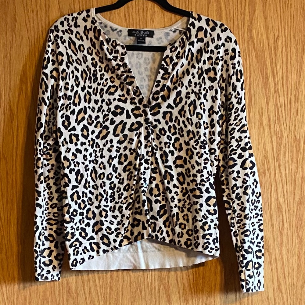 Cheetah Button Down Sweater